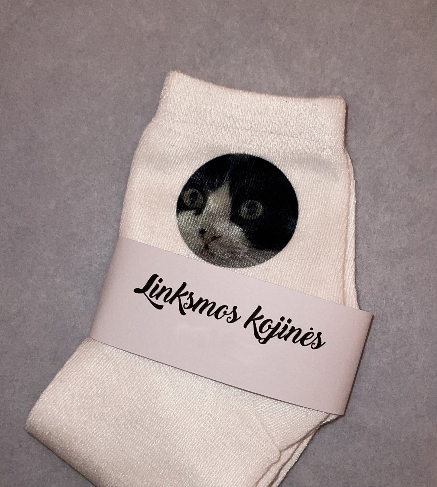 Kojinės su nuotrauka