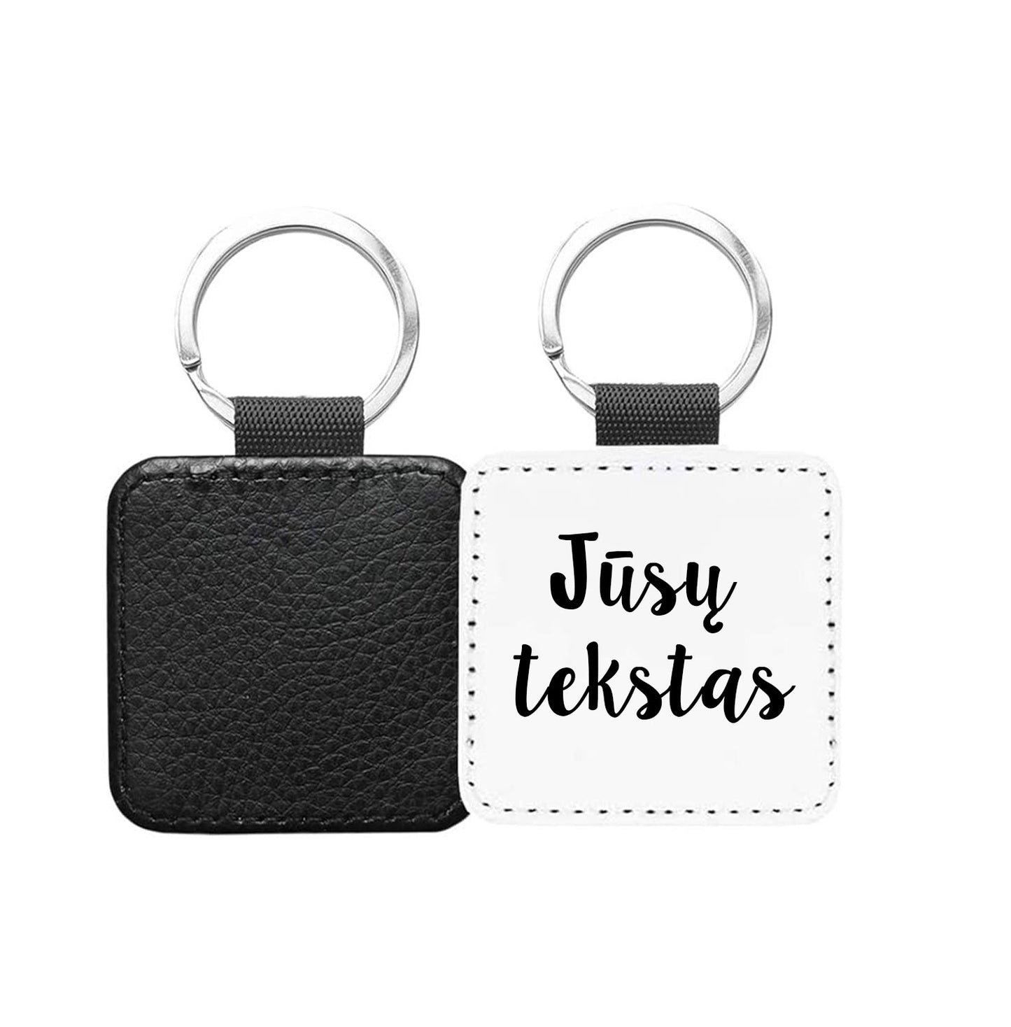 Raktų pakabukas su tekstu