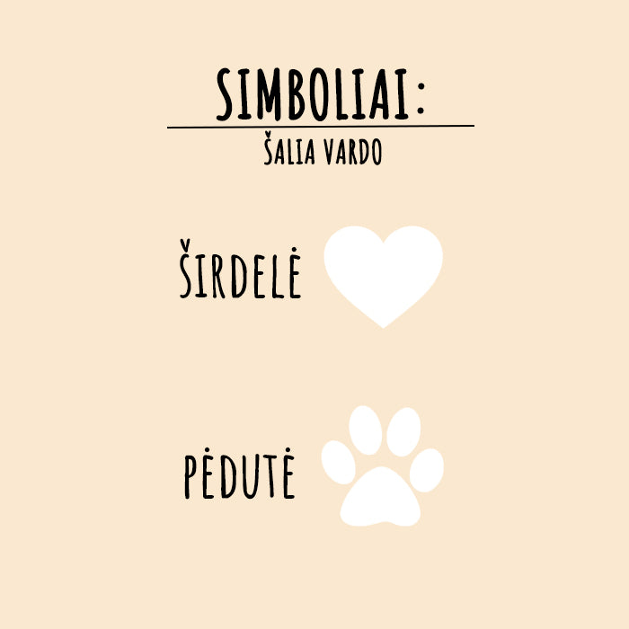 Augintinių dubenėlis su vardu, keraminis