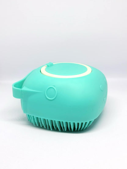 Silikoninė vonios kempinė su šampūno dozatoriumi augintiniams