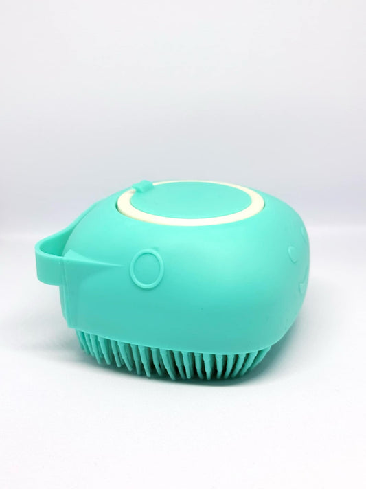 Silikoninė vonios kempinė su šampūno dozatoriumi augintiniams