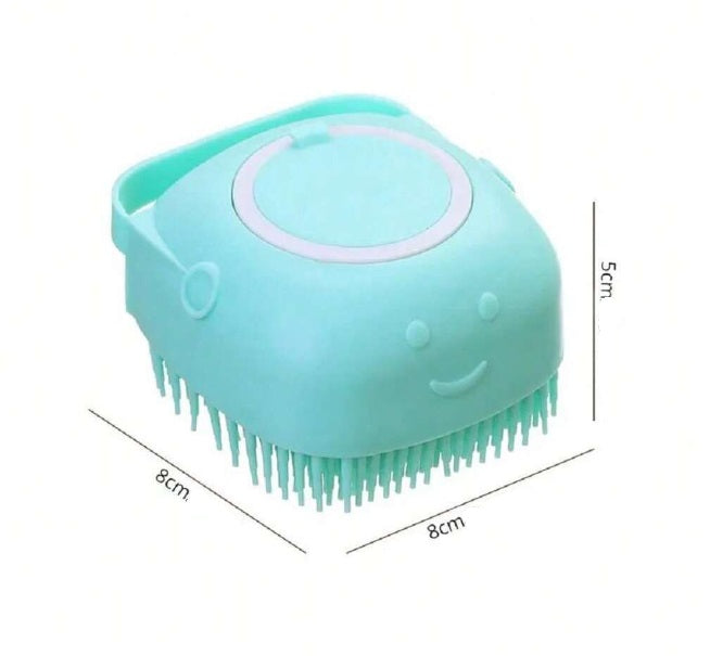 Silikoninė vonios kempinė su šampūno dozatoriumi augintiniams