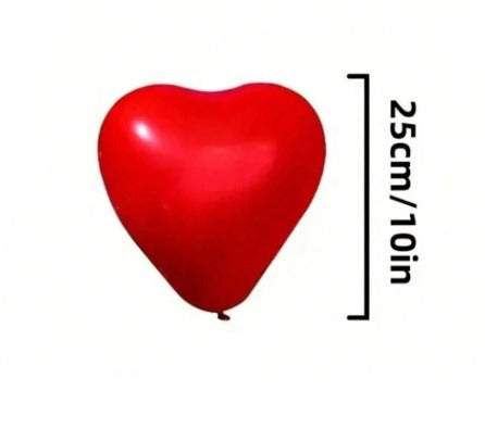 Balionai širdelės 5 vnt.