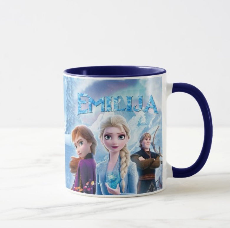 Puodelis Frozen su vardu