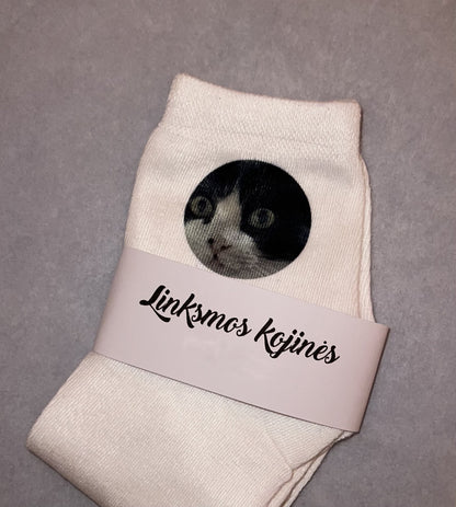 Kojinės su nuotrauka