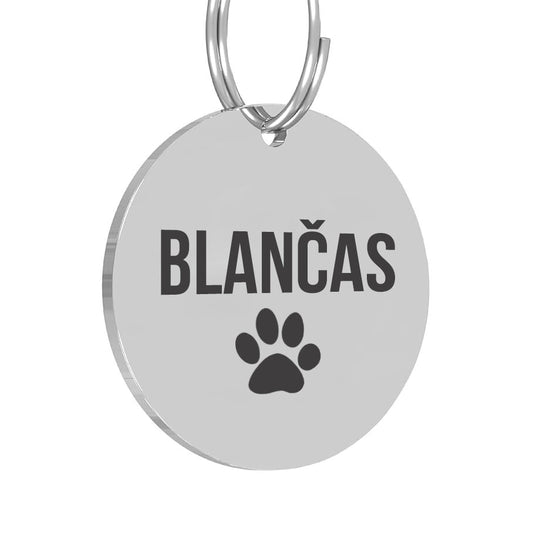 Pakabukas šunims ir katėms su graviruotu vardu