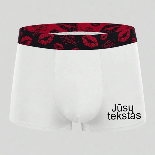 Vyriški apatiniai su tekstu